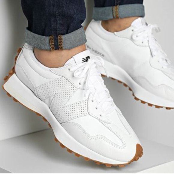 New Balance 327 Leather Women Sneakers Shoes White size 5.5  NEW  #WS327LS - Picture 6 of 15